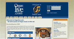 Desktop Screenshot of organlive.com
