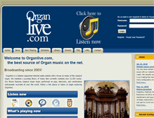 Tablet Screenshot of organlive.com